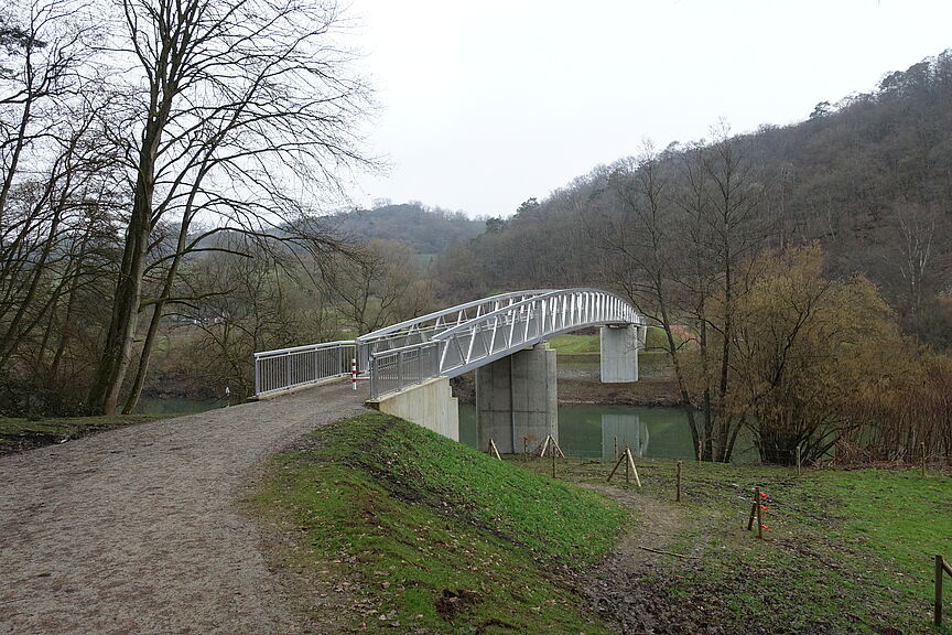 Fahrradbrücke zwischen Cramberg und Schleuse Scheidt Fahrradbrücke zwischen Cramberg und Schleuse Scheidt