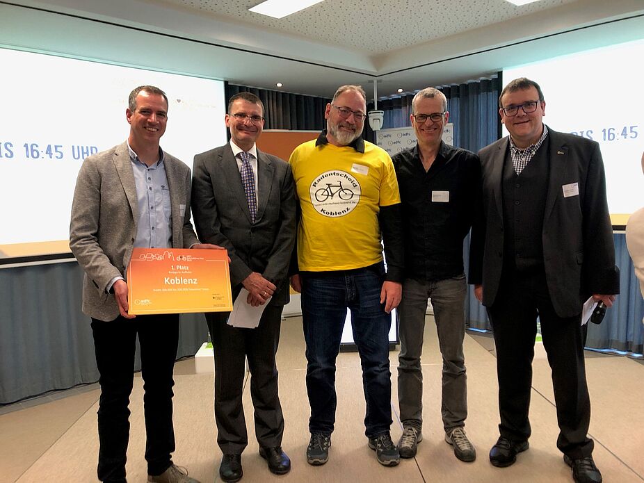 Berlin Podium FKT 2023 Podium Fahrradklimatest