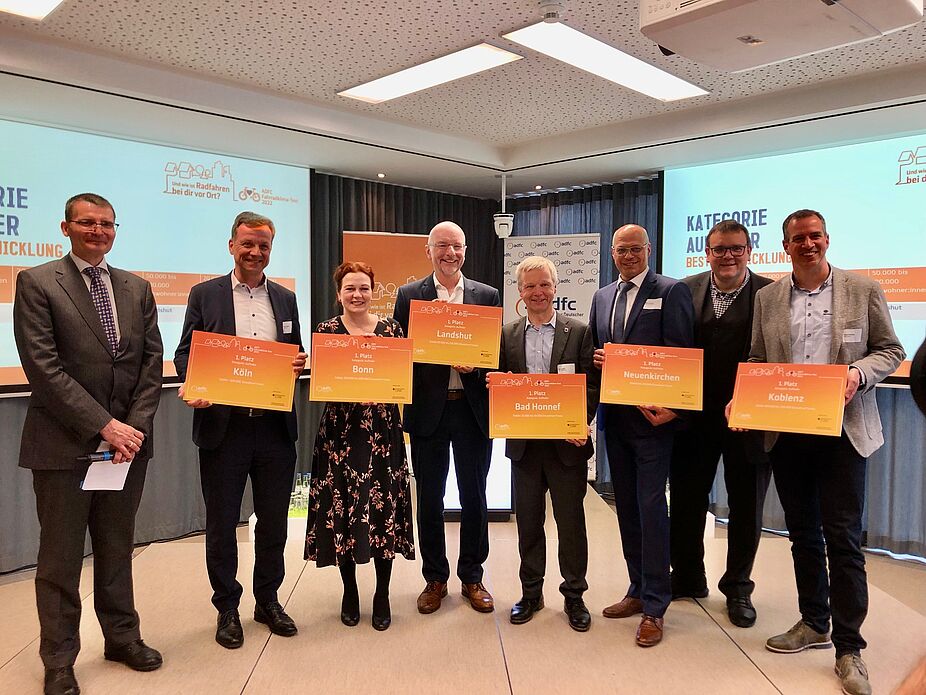 Aufsteiger Fahrradklimatest Fahrradklimatest Aufsteiger