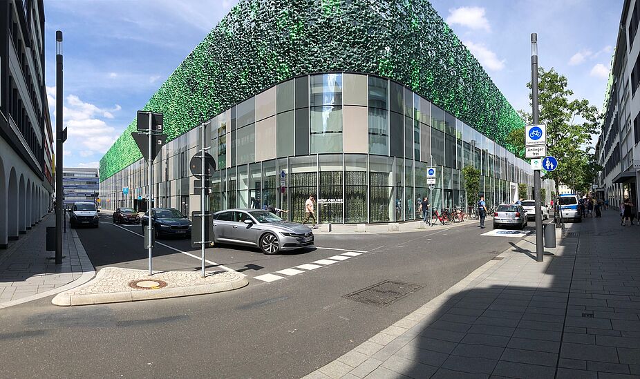 Kontrolle in der Casinostraße Polizeikontrolle in der neuen Fahrradstraße, der Casinostraße